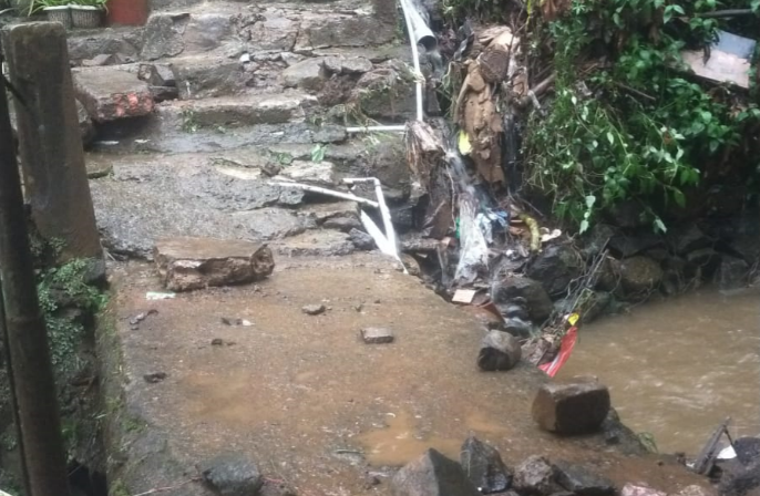 Dampak banjir yang merendam permukiman warga di Kecamatan Megamendung, Kabupaten Bogor, Jawa Barat, Senin (4/8/2025). (Dok: BPBD Kabupaten Bogor)