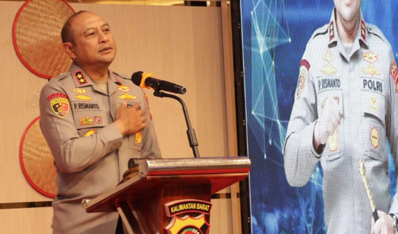 Suasana Rakernis Fungsi Lalu Lintas Ditlantas Polda Kalbar Tahun 2025 yang dibuka Kapolda Kalbar Irjen Pol. Pipit Rismanto di Hotel Alimore, Kubu Raya. (Dok. HO/faktakalbar.id)