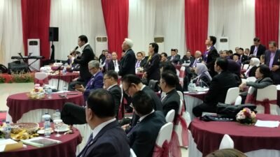 Suasana Musyawarah Nasional V Ikatan Keluarga Alumni Lemhannas (IKAL) yang berakhir dengan penundaan akibat deadlock pembahasan tata tertib.