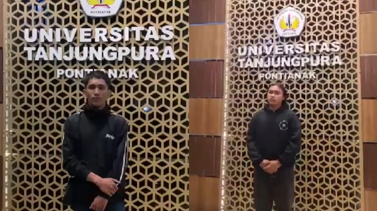 Mahasiswa Fakultas Hukum, Radja Batuah, dan Presiden Mahasiswa UNTAN, Muhammad Najmi, membuat video klarifikasi dan permintaan maaf bersama sebagai tindak lanjut dari proses mediasi yang telah dilakukan.