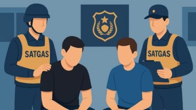 Ilustrasi - Tim Satgas pemberantasan premanisme melakukan penindakan terhadap debt collector yang menggunakan intimidasi dan kekerasan. (Dok. Faktakalbar.id)