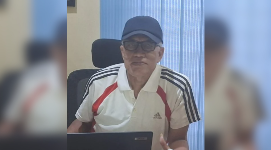 Wakil Ketua I KONI Kalbar, Mei Purwowidodo saat rapat koordinasi.