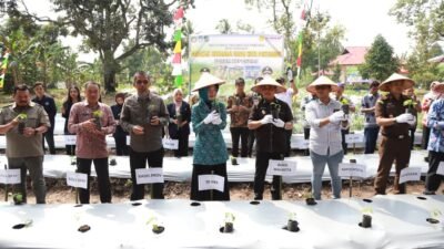 Pencanangan Tanam Cabai serentak di Jalan Flora Pontianak Utara.