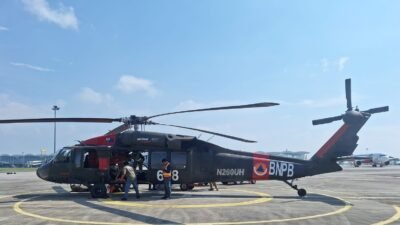 BNPB Kerahkan Helikopter Black Hawk untuk Padamkan Karhutla di Aceh Selatan
