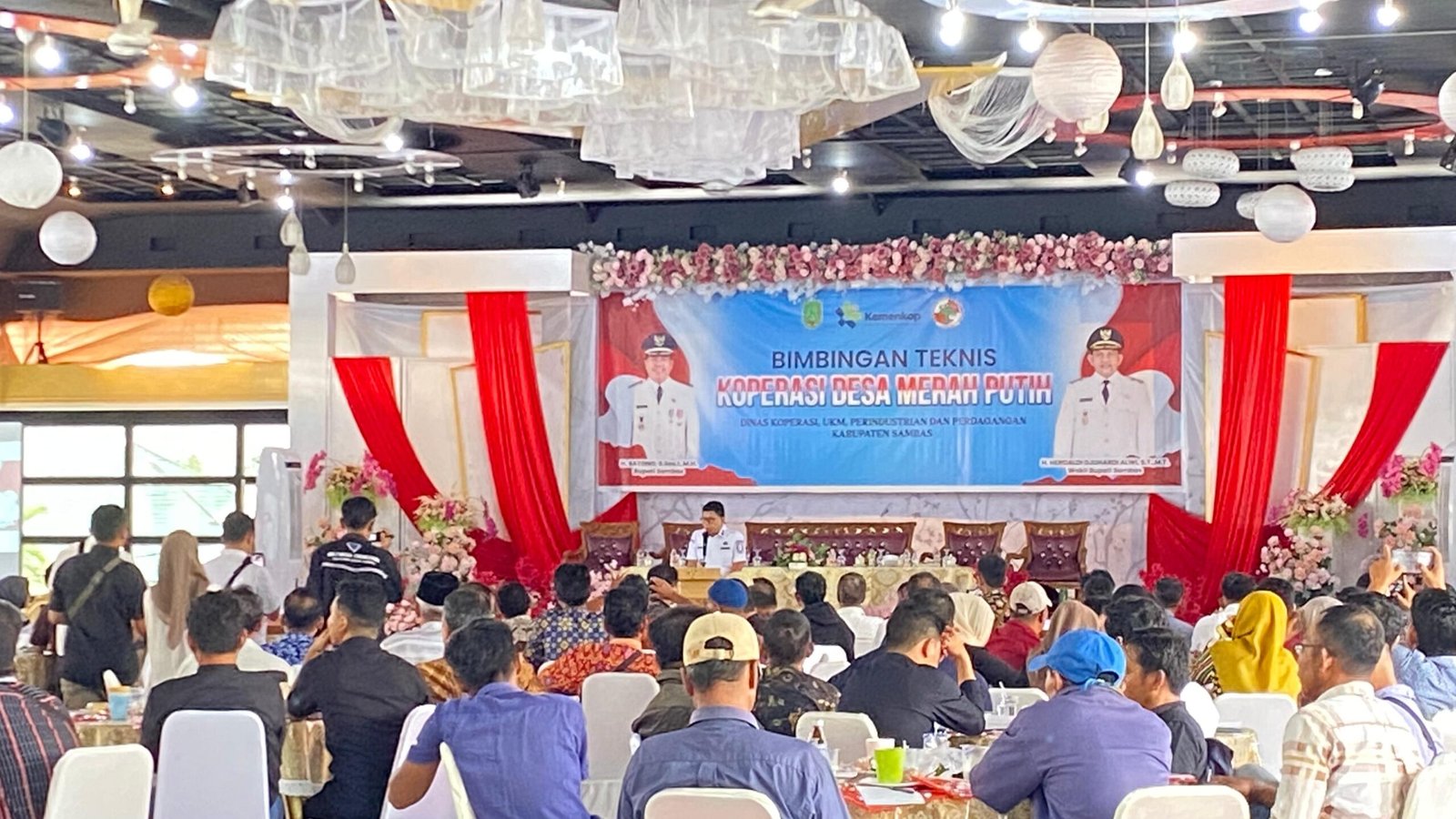 195 Ketua Kopdes Merah Putih jalani Bimtek di Aula Hotel Pantura, Rabu (6/8/2025). (Dok.faktakalbar)