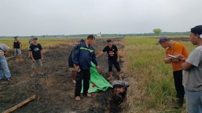 Mayat Perempuan Ditemukan di Sawah Desa Semata, Diduga Meninggal Akibat Luka Bakar