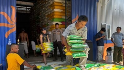 Stok Beras Aman, 5 Ton PSHP Tiba di Polres Kayong Utara