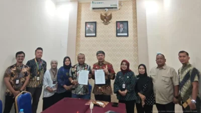 Exit meeting Audit Ketaatan atas Pengelolaan Barang Milik Negara (BMN) di Kanwil Kemenkumham Kalimantan Barat, Kamis (18/9/2025).