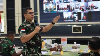 Pangdam XII/Tpr, Mayjen TNI Jamallulael, saat membuka acara Sosialisasi KPR Swakelola TWP AD di Makodam XII/Tpr. Acara ini merupakan wujud nyata upaya pimpinan dalam meningkatkan kesejahteraan personel TNI AD.