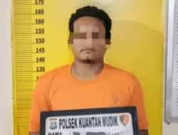 Gerebek Lokasi PETI di Kebun Sawit, Polsek Kuantan Mudik Amankan Satu Pelaku