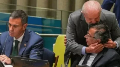 "Presiden Brasil, Lula da Silva, menunjukkan dukungan mengejutkan kepada Presiden Kolombia, Gustavo Petro, di PBB setelah pidatonya yang kontroversial mengenai Israel."