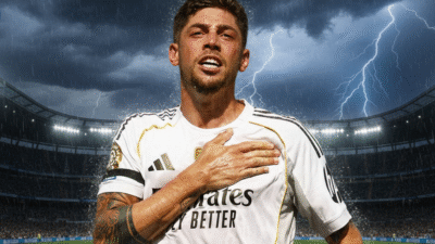 "Real Madrid mengusung misi penebusan saat melawan debutan Kairat Almaty di UCL, Selasa (30/9/2025). Gelandang Federico Valverde tegaskan tim wajib menang setelah kalah 2-5 dari Atletico Madrid. (Dok. Reuters)"