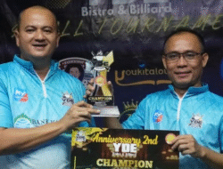 Atlet Sintang Mursalin Juara Turnamen Biliar se-Kalbar, Kalahkan Pebiliar Pontianak