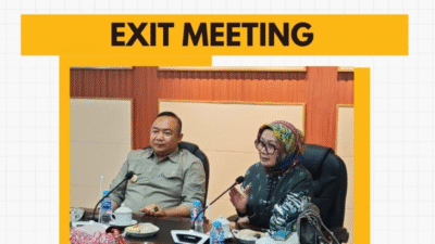 BPK Perwakilan Kalimantan Barat menyampaikan hasil pemeriksaan pendahuluan terkait pengelolaan pendapatan daerah kepada Pemerintah Kabupaten Ketapang. (Dok. Instagram/@bpkri.kalbar)