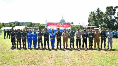 Kodaeral XII Gelar Karya Bakti Skala Besar, Pererat Kemanunggalan TNI dan Rakyat di Perbatasan Sambas
