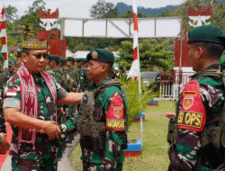 Pangdam XII/Tpr Beri Dukungan Moril Prajurit di Garis Depan Perbatasan RI-Malaysia