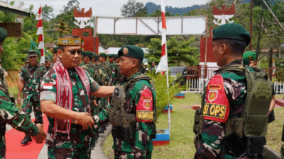 Pangdam XII/Tpr Beri Dukungan Moril Prajurit di Garis Depan Perbatasan RI-Malaysia