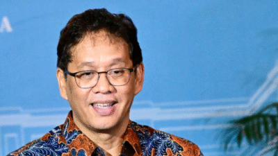 Menteri Keuangan Purbaya Yudhi Sadewa sedang berbicara dalam sebuah konferensi pers atau forum resmi. (Dok. presidenri.go.id)