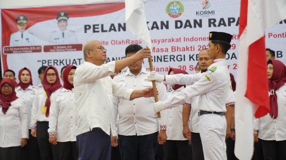 Prosesi pelantikan Pengurus KORMI Kota Pontianak periode 2025-2029. (Dok. HO/Faktakalbar.id)