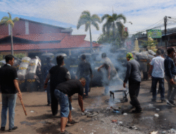 Pernah Digeruduk Pekerja Tambang, Polres Ketapang Latihan Pengamanan Mako