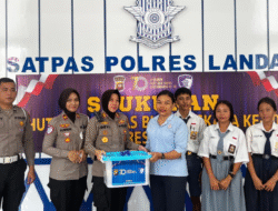 HUT Lalu Lintas Bhayangkara ke-70 di Polres Landak, Kapolres Tekankan Pelayanan Humanis