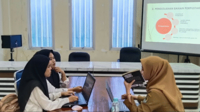 Tingkatkan Kompetensi, Pengelola Perpustakaan SMKN 1 Kendawangan Ikuti Pelatihan Aplikasi Inlislite