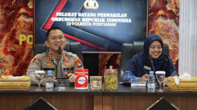 Polresta Pontianak Buka Data Penanganan Demo kepada Ombudsman RI Perwakilan Kalbar