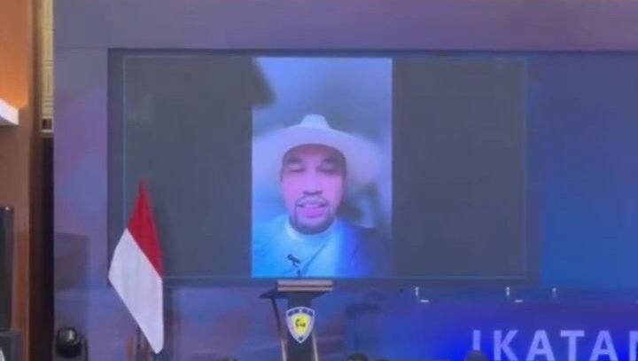 Ahmad Sahroni, muncul secara daring dalam Munas IMI X 2025. (Dok. Ist)