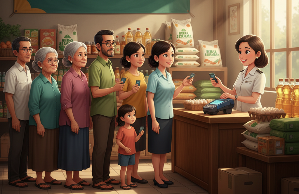 "Ilustrasi - Ingin tahu status bantuan Anda? Simak panduan lengkap cara cek Bansos BPNT atau Kartu Sembako lewat HP di situs resmi Kemensos. Mudah dan cepat! (Dok. Faktakalbar.id)"