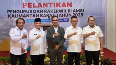 Bupati Kubu Raya, Sujiwo, dalam acara pelantikan pengurus Asosiasi Media Siber Indonesia (AMSI) Kalimantan Barat, berharap AMSI menjadi mitra strategis pemerintah dalam pembangunan daerah.