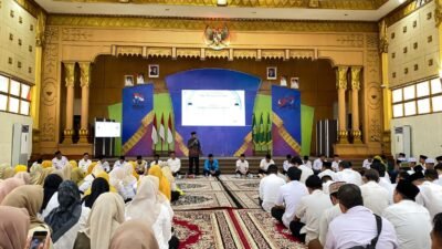 "Peringatan Maulid Nabi Muhammad SAW di Aula Kantor Bupati Sambas, Rabu (10/9/2025). (Dok. DNS/Faktakalbar.di"