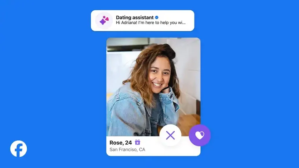 Tangkapan layar tampilan Facebook Dating yang menunjukkan fitur Dating Assistant. (Dok. Facebook)