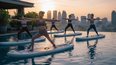 Floating Yoga: Tantangan Baru Latihan Keseimbangan di Atas Air