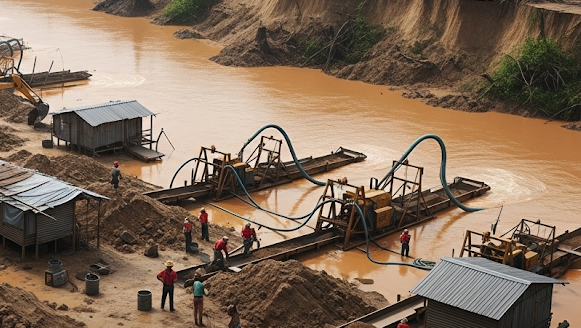 "Ilustrasi - Teks opini ini mengulas keraguan terhadap penetapan WPR dan IPR di Bengkayang sebagai solusi tambang ilegal. Sorotan terhadap birokrasi rumit, peran cukong, dan kurangnya penegakan hukum. (Dok. Faktakalbar.id)"