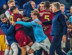 AS Roma Menang 1-0 di Derby Penuh Kartu Merah, Pellegrini Bikin Lazio Bertekuk Lutut