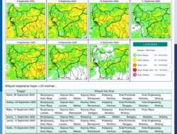 Waspada, Hujan Deras Diprediksi Guyur Sebagian Wilayah Kalimantan Barat Hari Ini, 8 September 2025