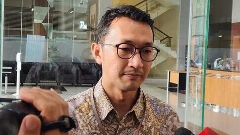 Juru Bicara KPK, Budi Prasetyo, memberikan keterangan kepada wartawan terkait perkembangan penyidikan kasus dugaan korupsi kuota haji di Gedung Merah Putih KPK, Jakarta.
