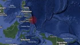 Ilustrasi Peta Peringatan Dini Tsunami di Sulawesi Utara yang dikeluarkan oleh BMKG. (Sumber: BMKG)