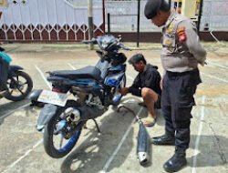 Tegas Tapi Humanis, Aksi Polres Sanggau Tertibkan Knalpot Brong