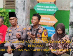 Jumat Curhat dengan PKK, Kapolsek Pontianak Utara Siap Bantu Program Ketahanan Pangan