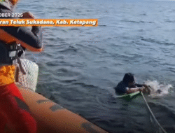 Tiga Nelayan Terombang-ambing di Laut Ketapang Selamat Usai Perahu Tenggelam