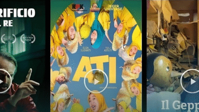 Poster film pendek vertikal "ATI" yang mengangkat isu gratifikasi dan memenangkan penghargaan sinematografi terbaik di VerticalMovie Festival 2025 di Roma. (Dok. Instagram/@acffest)