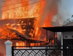 Diduga Akibat Rokok, Rumah Pria Tunanetra di Ketapang Ludes Terbakar