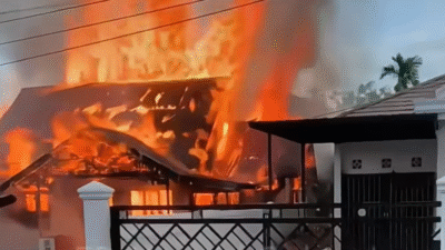 Diduga Akibat Rokok, Rumah Pria Tunanetra di Ketapang Ludes Terbakar