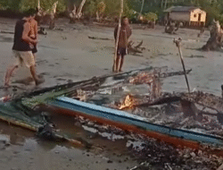 Kapal Nelayan di Kayong Utara Ludes Terbakar, Diduga Sengaja Dibakar OTK
