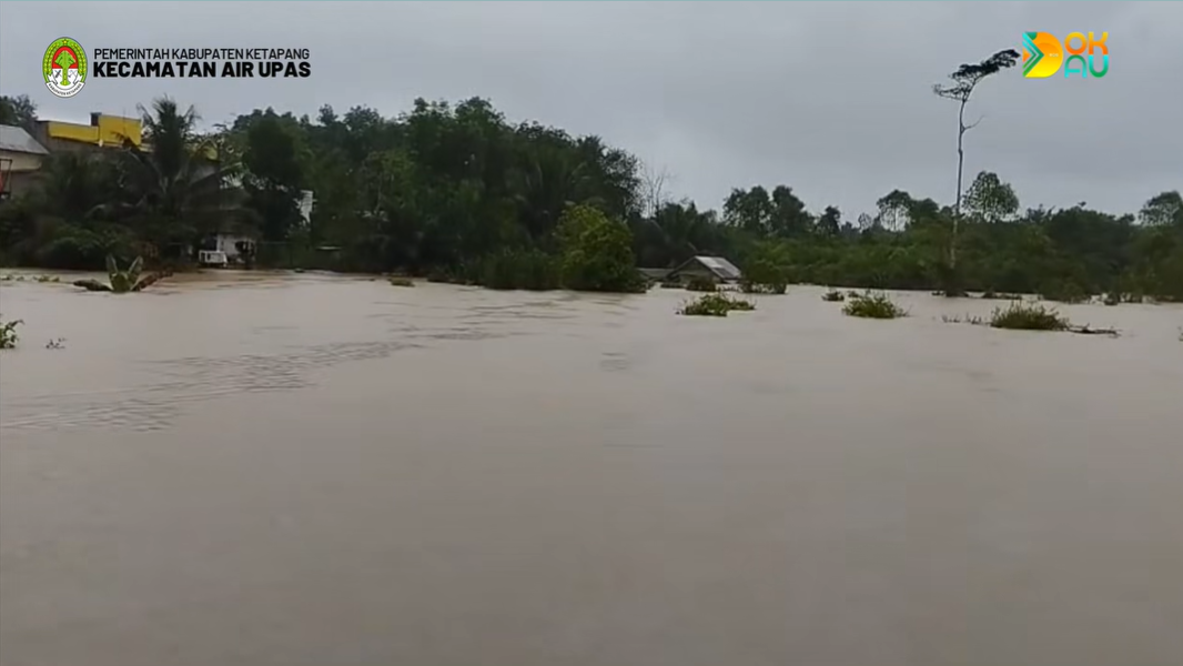 banjir merendam permukiman warga di salah satu lokasi di Kabupaten Ketapang. (Dok. BPBD Ketapang)