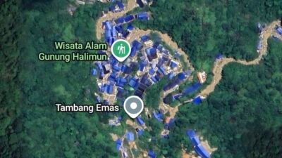 "Aktivitas tambang emas ilegal (PETI) di Gunung Halimun Salak (TNGHS) telah berlangsung 3 dekade. Citra satelit mengungkap 250 tenda gurandil di 36 titik, menyebabkan kerusakan ekosistem dan pencemaran merkuri di sungai."