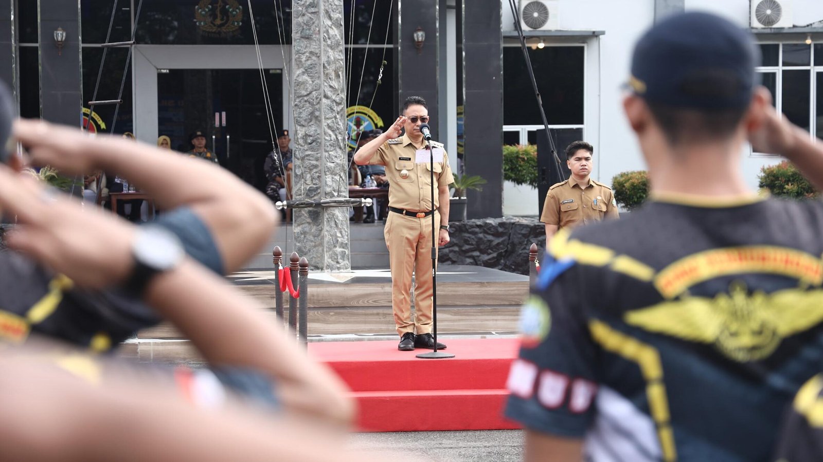 Wali Kota Pontianak Edi Rusdi Kamtono menjadi Inspektur Upacara Pembukaan Pelatihan Kapasitas SDM Dishub Pontianak.