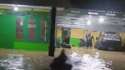 Kondisi genangan banjir yang merendam permukiman warga di salah satu daerah di Indonesia. Banjir serupa melanda Morowali Utara. (Foto: Dok. BNPB)