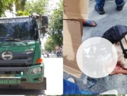 Seorang Pelajar Terlindas Truk Kontainer di Jalan Komyos Sudarso Pontianak